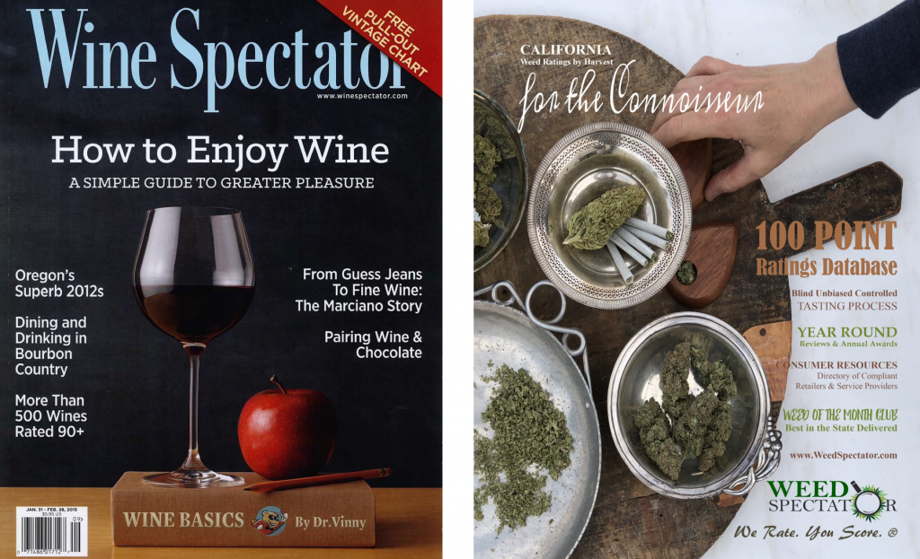 weed spectator and wine spectator covers